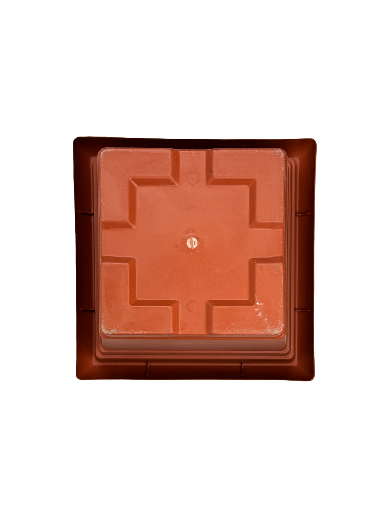 Top-down view of the premium plastic planter, showcasing its smooth, durable surface. The lightweight design and modern aesthetics make it a stylish addition to both indoor and outdoor spaces.