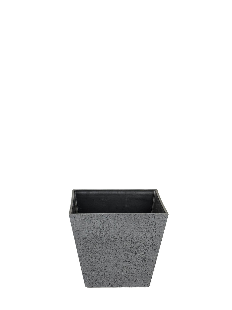A high-angle view of the marbled finish eco-friendly PP planter, showcasing its sleek, modern design. The lightweight yet durable material makes it a versatile choice for both indoor and outdoor spaces, enhancing any home or garden setting.