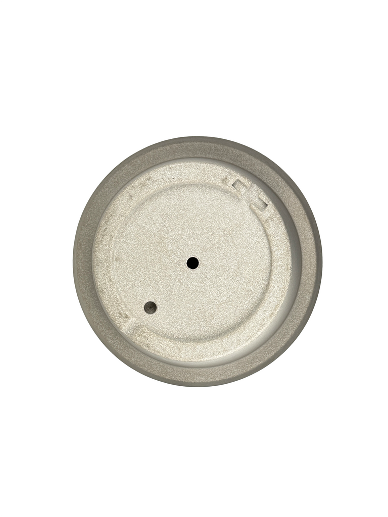 Top-down view of the Nordic Hand Brush Cement Floor Planter Pot, displaying its clean lines and versatile design. Perfect for outdoor spaces, the planter adds a modern, minimalistic touch to any garden or patio.